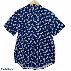 Hot Topic NWT Doctor Who Tardis Button-Up Shirt